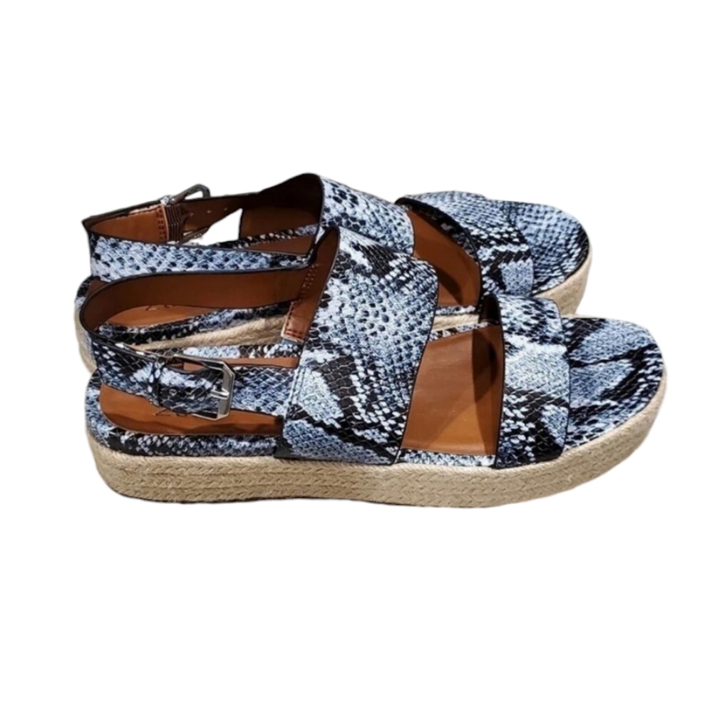 NATURALIZER blue black python snakeskin Espadrill… - image 4